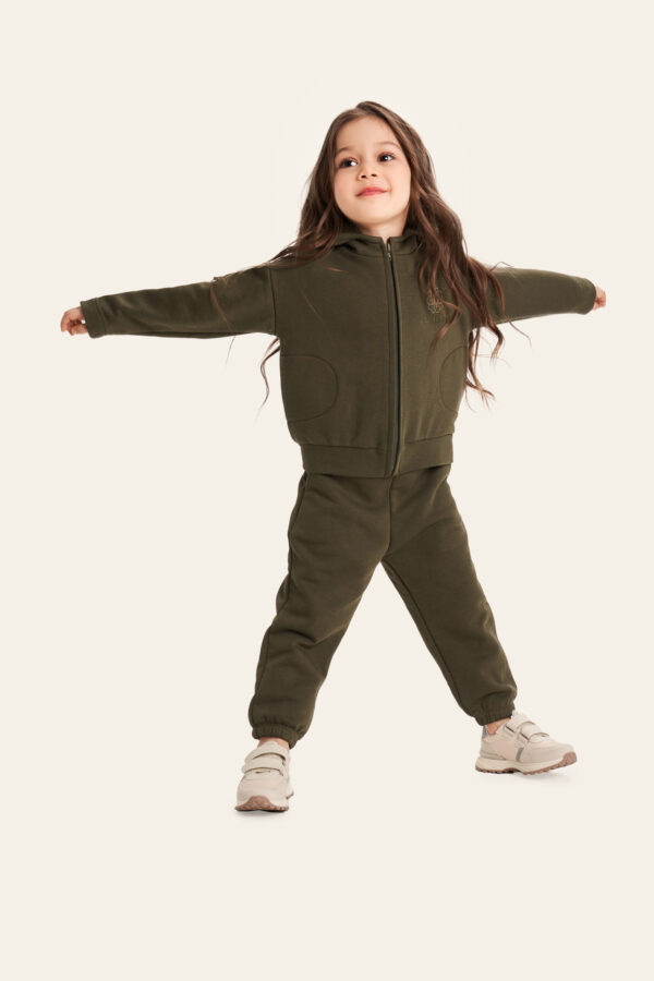 Детский спортивный костюм на молнии из хлопка